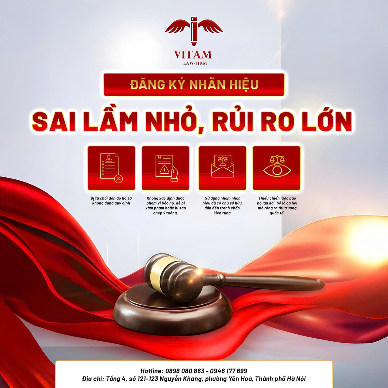 Xử lý hồ sơ đăng ký nhãn hiệu khó bị từ chối